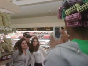 Mariah en un supermercado