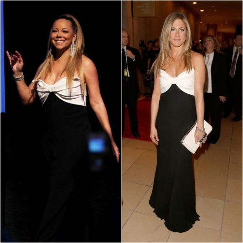 jennifer-aniston-black-and-white-dress