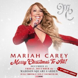 Mariah Carey añade una nueva fecha a sus conciertos de Navidad