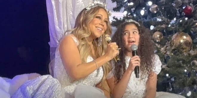 Mariah Carey sorprende al público durante un concierto con un dúo junto a su hija Monroe