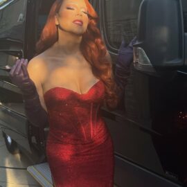 Mariah «Rabbit» disfruta de Halloween antes de su visita a Jimmy Kimmel
