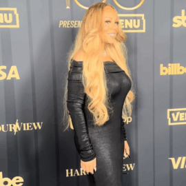 Mariah Carey entrega a Jody Gerson el premio a la Ejecutiva de la Década en el Billboard Power 100